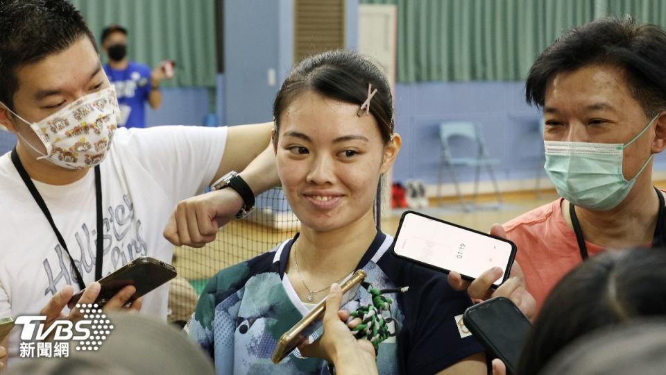 羽球選手李佳馨。（圖／葉志明攝）