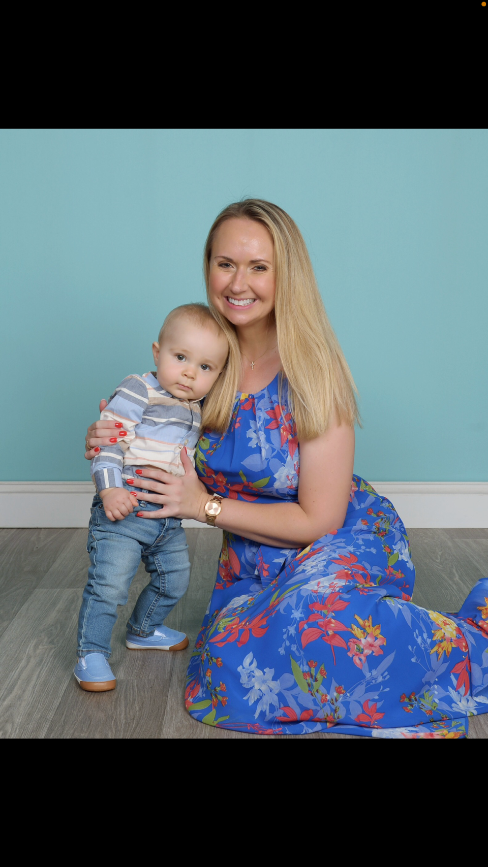 Kimberly Dinger and her 18-month-old son, Kenneth.