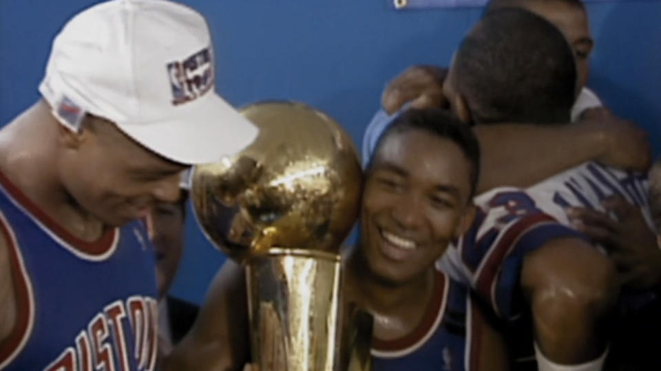 Detroit Pistons celebrate the NBA championship on Bad Boys