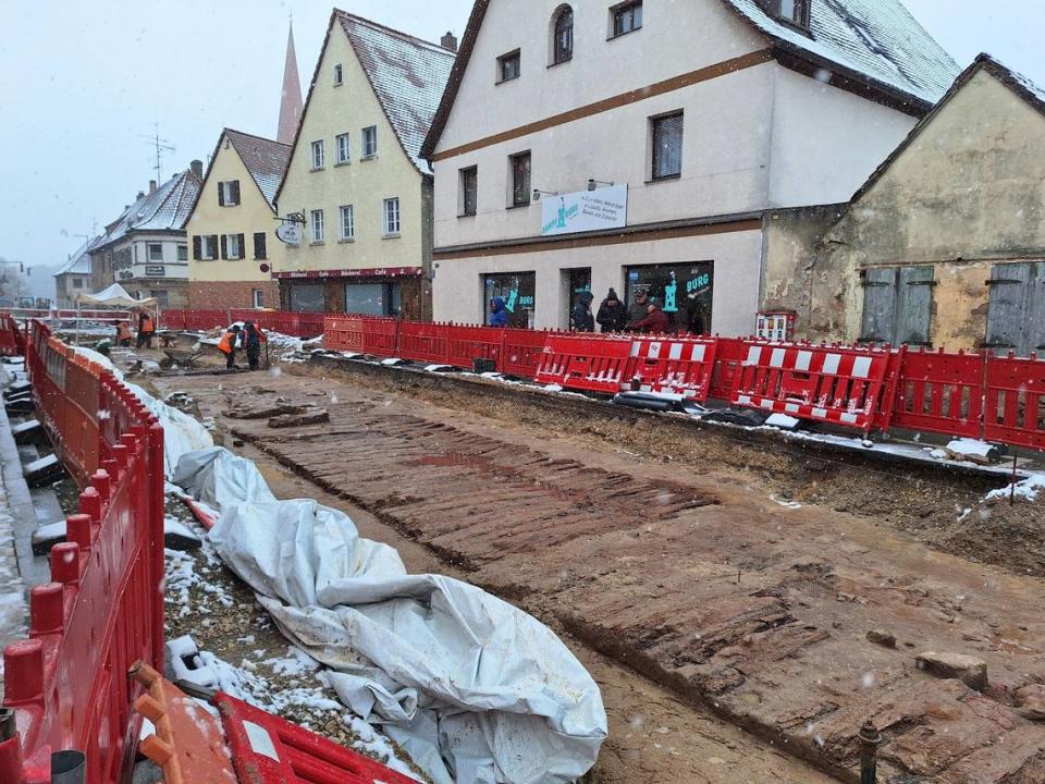 The centuries-old boardwalk found in Burgfarrnbach.