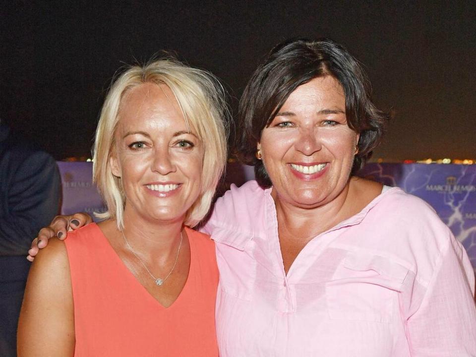 Obi (l.) und Vera Int-Veen auf einer Veranstaltung im Spätsommer 2019 auf Mallorca. (Bild: imago images / Future Image)