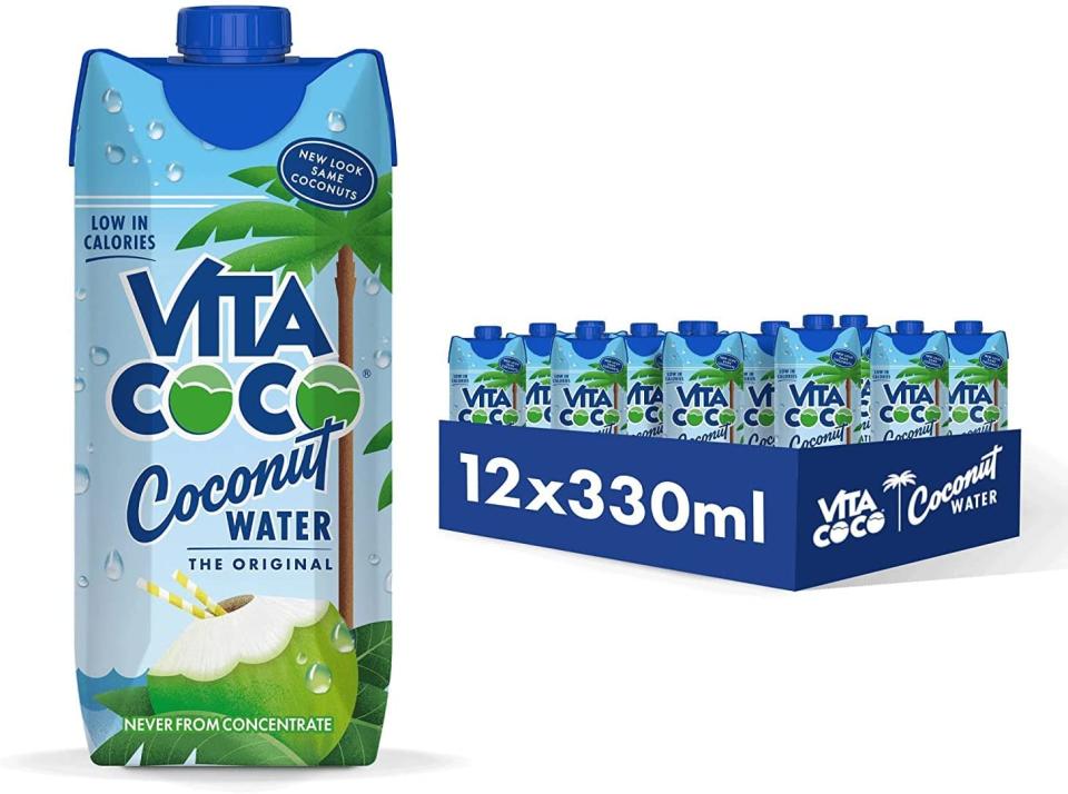 Vita Coco Natural Coconut Water. Image via Amazon.