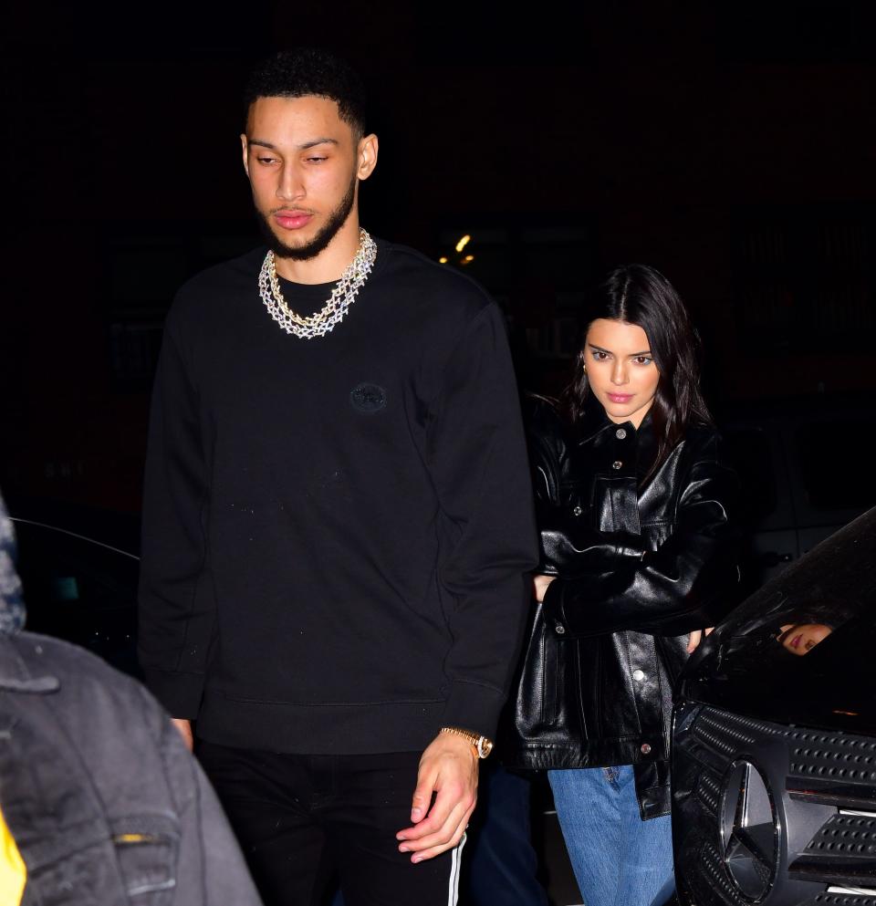 Kendall Jenner and Ben Simmons in the street