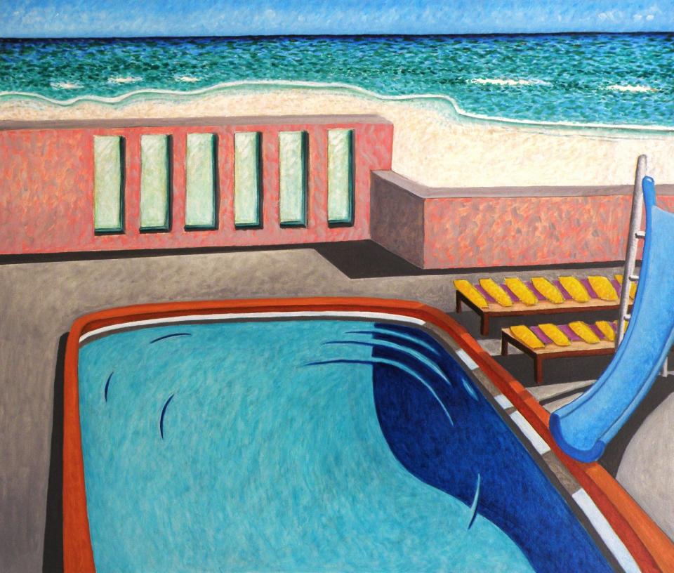 David Fithian’s “Quiet Pool” took third place in the “Faces and Places” juried show at Art Center Sarasota.