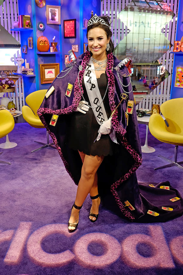 Demi Lovato reinterprets 'Trap Queen' for her Halloween costume