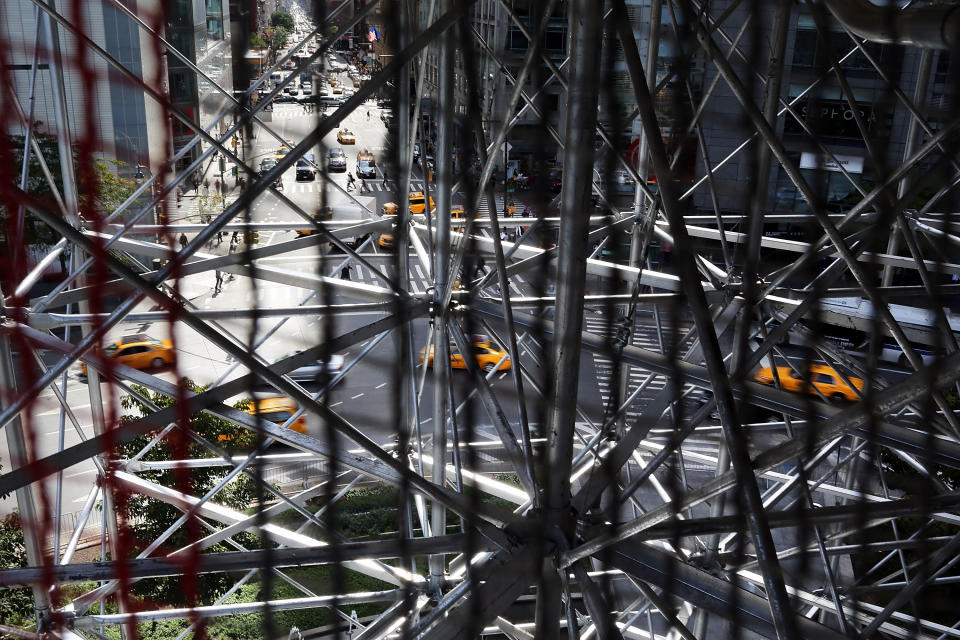 Living Room Art Installation Stands 6 Stories High In Manhattan's Columbus Circle