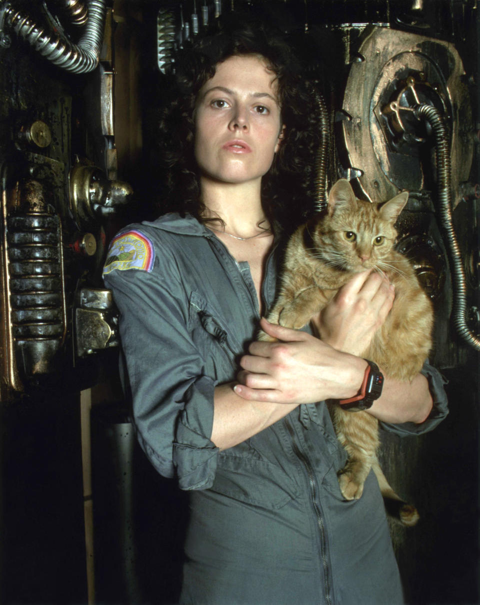 La actriz estadounidense Sigourney Weaver en el set de Alien, dirigida por Ridley Scott. (Foto de Sunset Boulevard/Corbis a través de Getty Images)