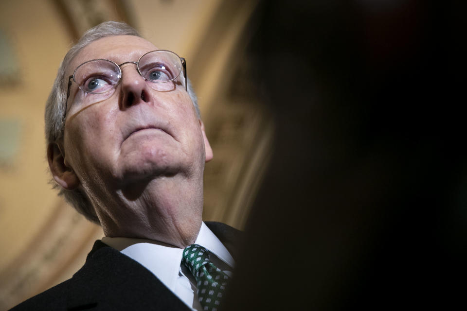 Senate Majority Leader Mitch McConnell (R-Ky.) said a Republican proposal to change Senate rules and confirm presidential nominees more quickly&nbsp;does not &ldquo;in any way seriously disadvantage the minority.&rdquo; (Photo: Bloomberg via Getty Images)