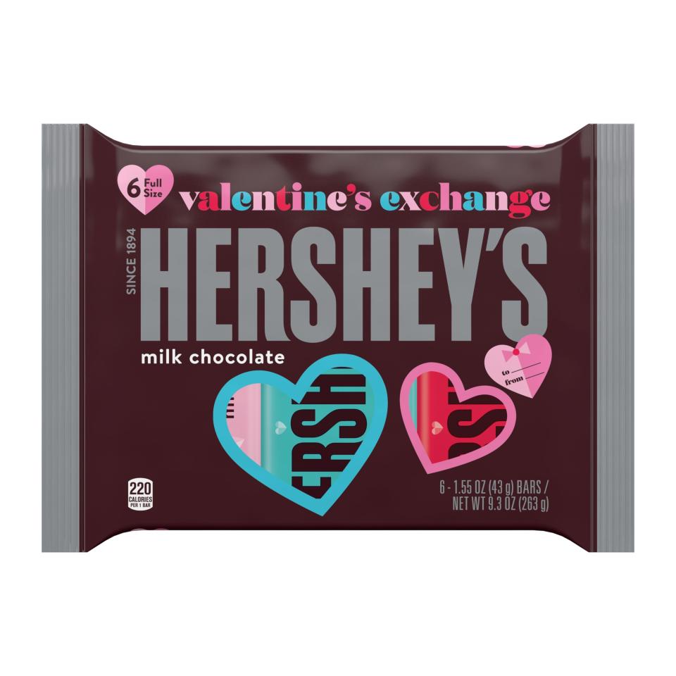 38) Valentine's Exchange Full Milk Chocolate Candy Bars