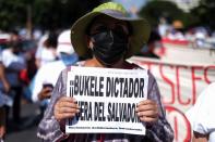 Protest against the government of El Salvador's President Bukele in San Salvador