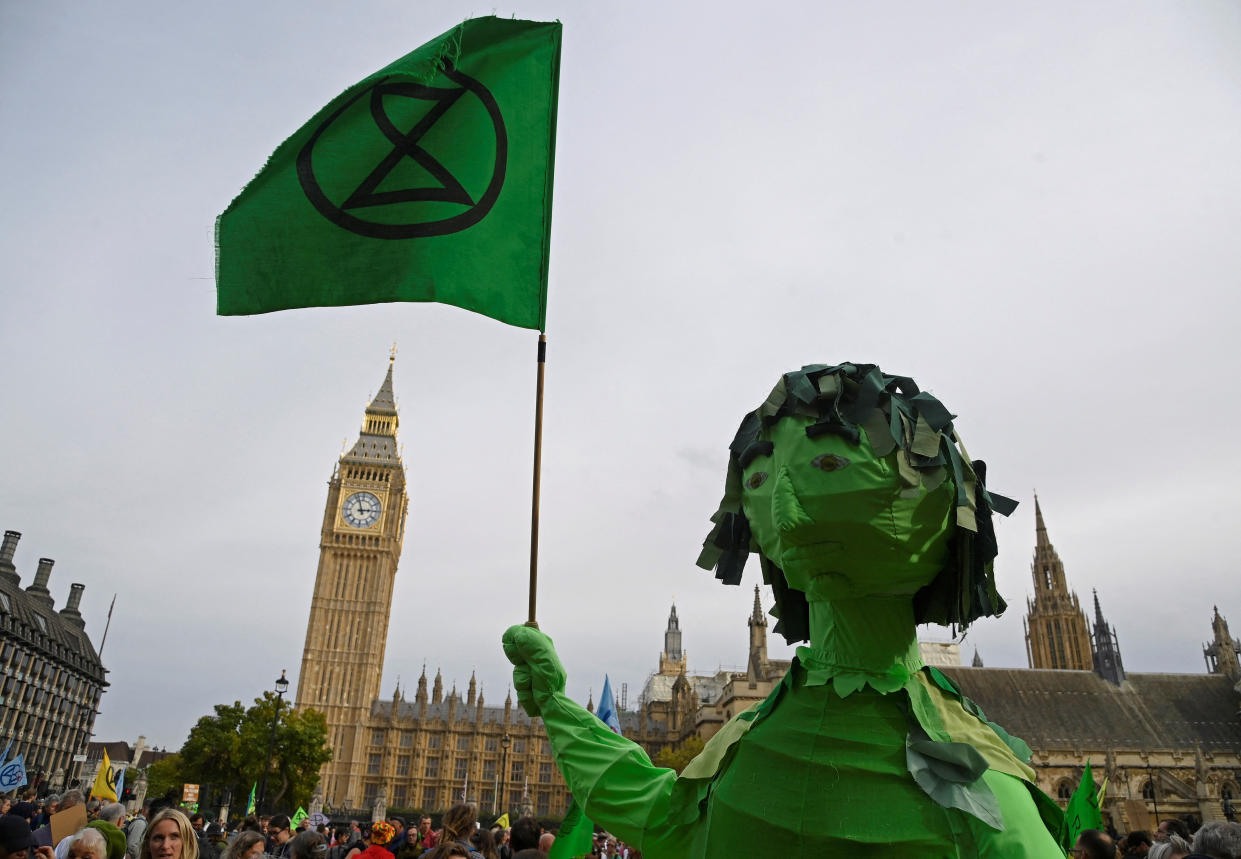 Eine Demo der Klimaaktivisten von 