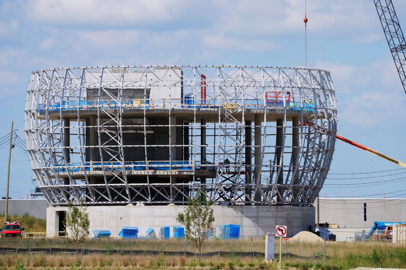 FILE PHOTO: Construction continues on the Foxconn manufacturing complex in Mt. Pleasant