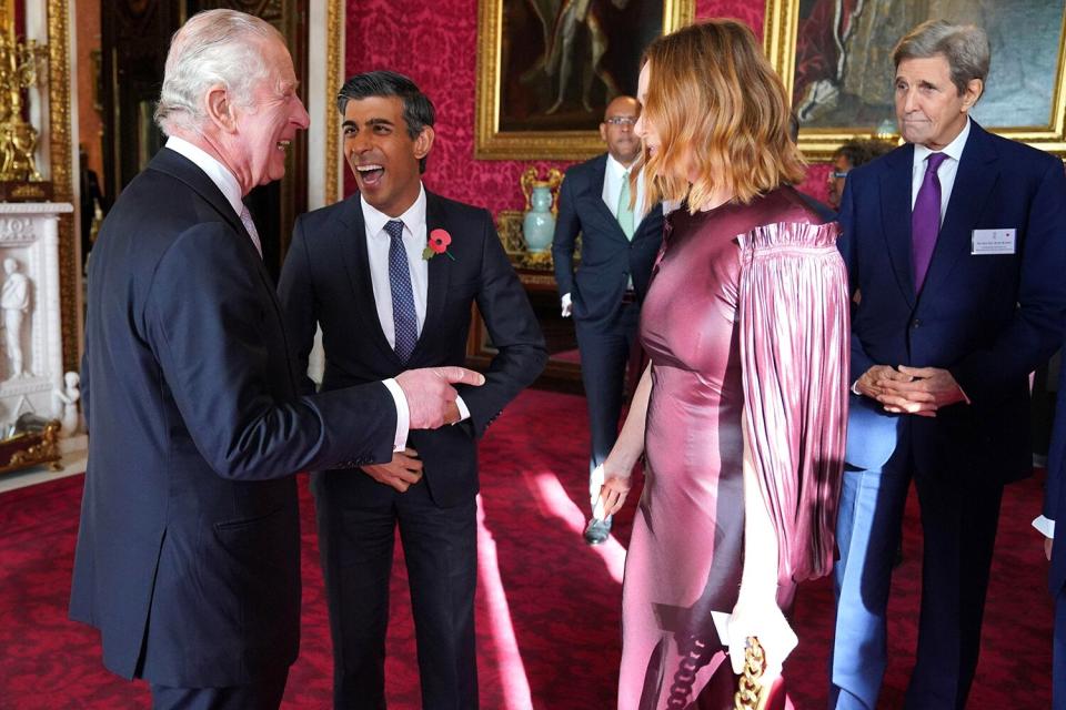 King Charles III, Prime Minister Rishi Sunak, Stella McCartney,John Kerry