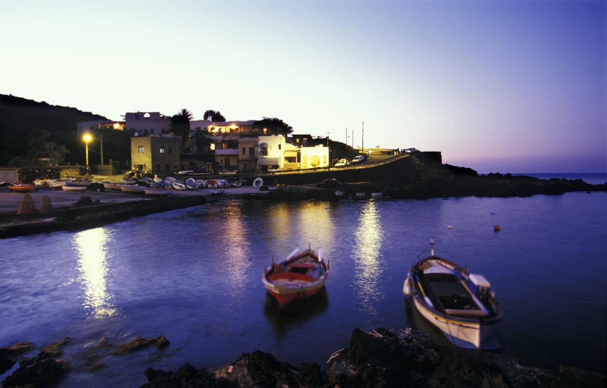 italy, sicily, pantelleria island gadir, the port