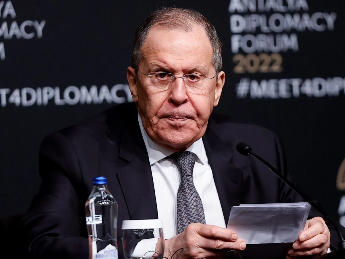 Russian foreign minister says Russia's war with Ukraine is 'meant to put an end'..