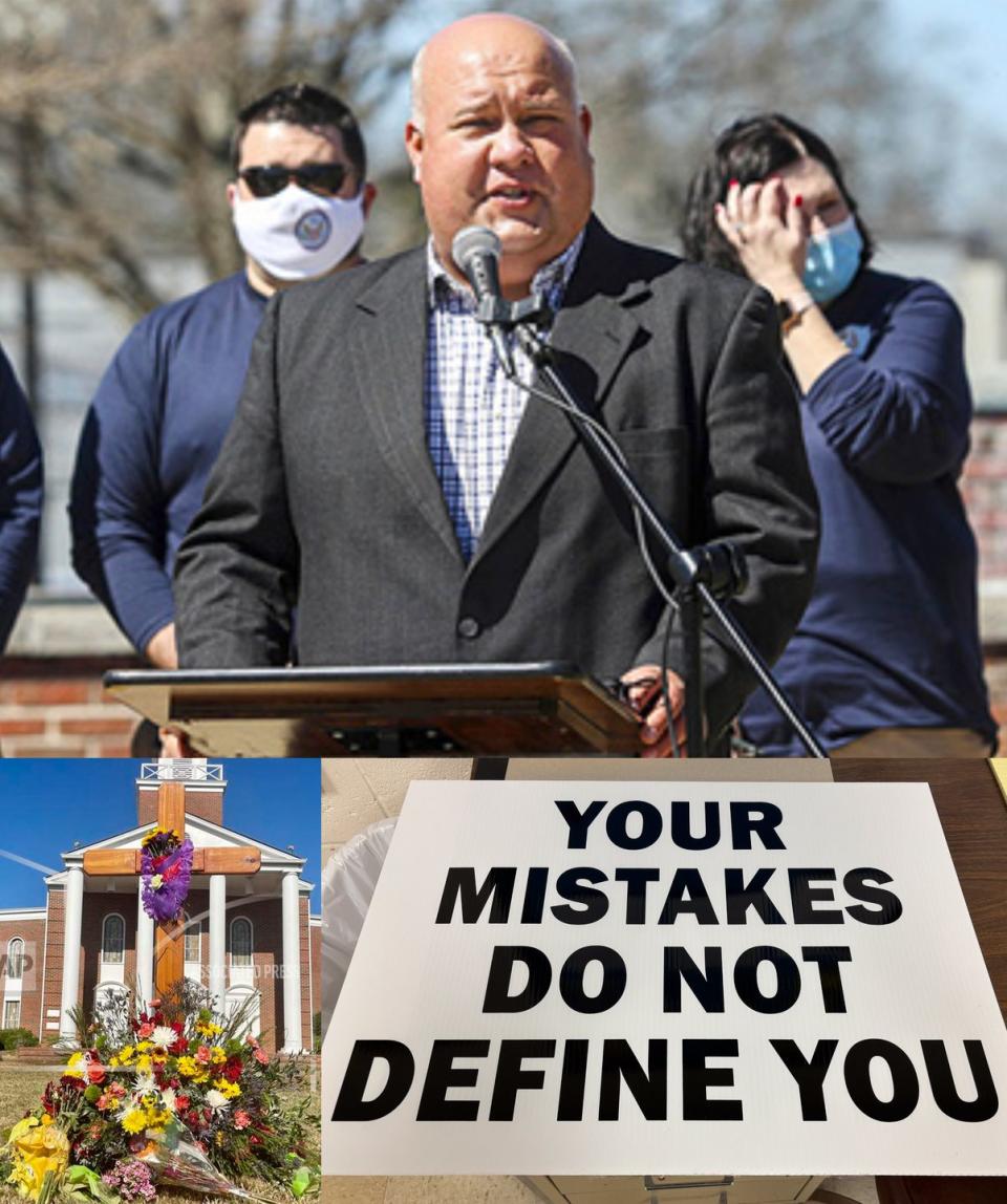 a man speaking into a microphone