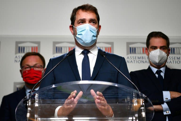 Le président du groupe parlementaire LREM, Christophe Castaner, le 30 novembre 2020 à Paris - Anne-Christine POUJOULAT © 2019 AFP