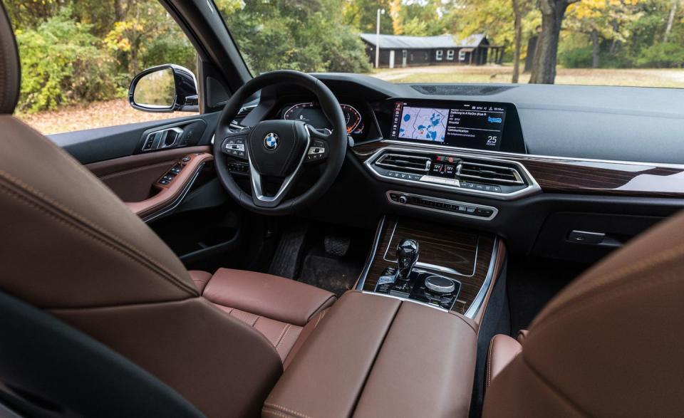 <p>The upright seating position of previous X5s is still here, but the dashboard is a refreshing break from tradition.</p>