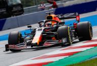 Red Bull's Dutch driver Max Verstappen steers his car during the Formula One Styrian Grand Prix race on July 12, 2020 in Spielberg, Austria. (Photo by Darko Bandic / POOL / AFP) (Photo by DARKO BANDIC/POOL/AFP via Getty Images)