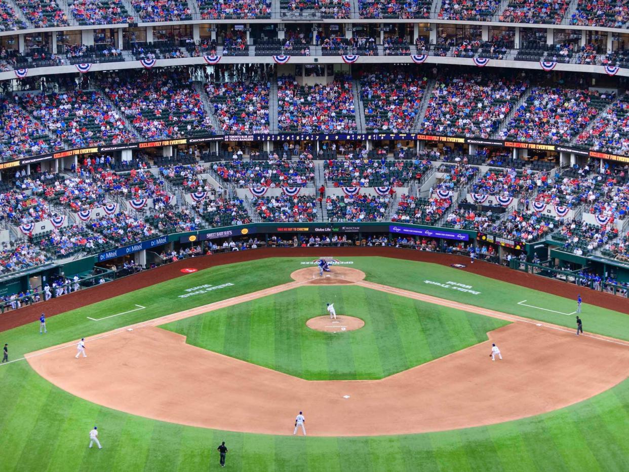 rangers baseball game