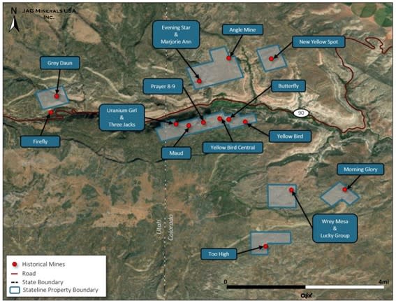 <i>Figure 7: Location of historic mines.</i>