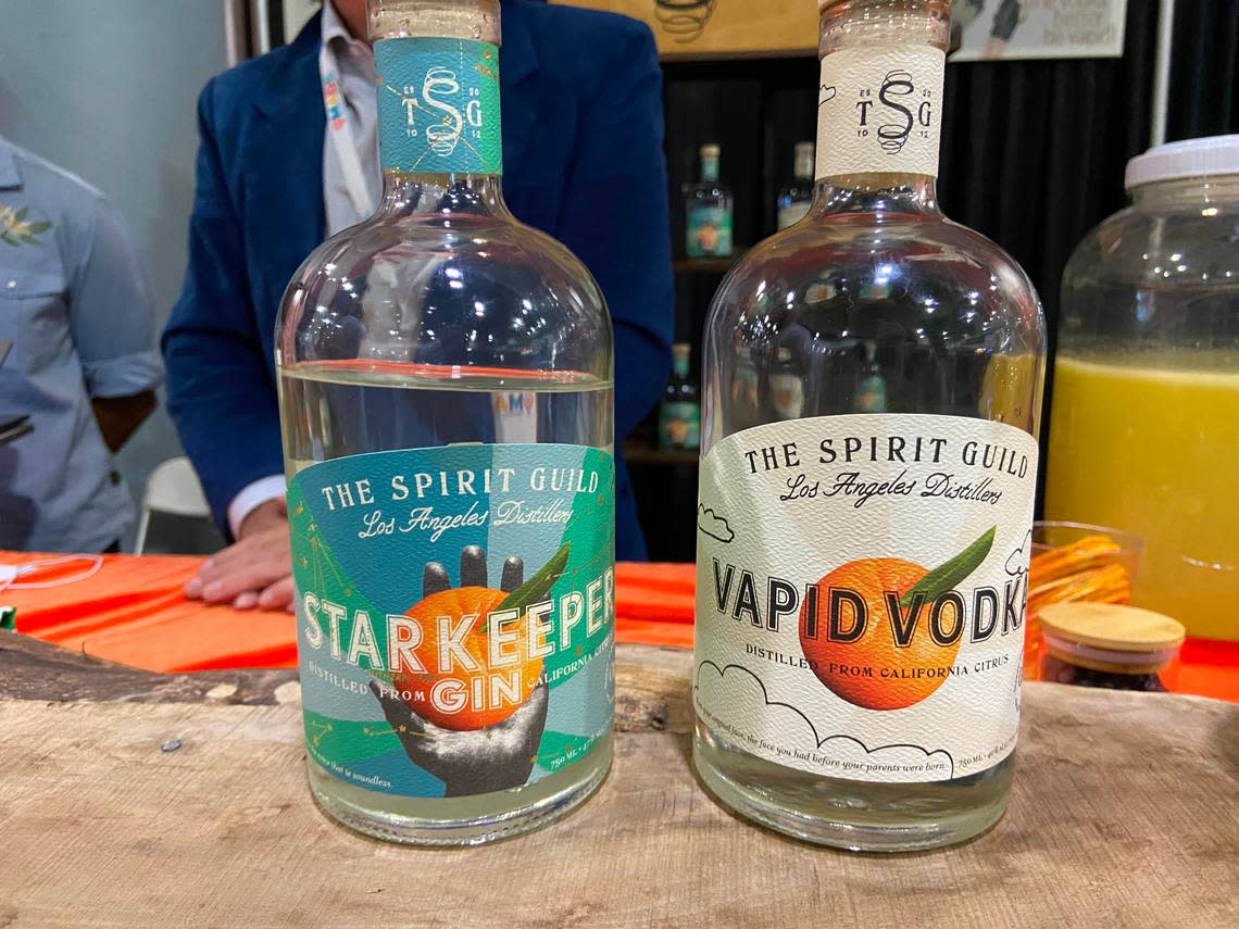 Star Keeper gin and Vapid Vodka are spirits made with citrus fruit from The Spirit Guild. The Los Angeles distillery, which is looking to move to the Fresno area, was at the MADE Central California show. bclough@fresnobee.com/bclough@fresnobee.com