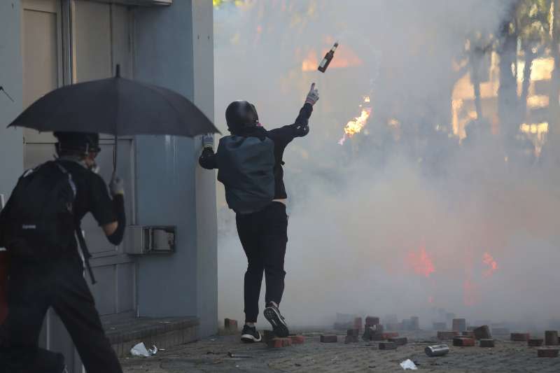 2019年11月，香港反送中示威抗議（AP）