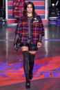 <p>The Victoria's Secret model took punk rock to a new level during the Tommy Hilfiger LFW show.</p>