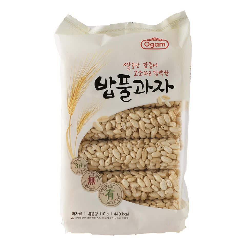 低卡零食推薦–韓國Ogam 米香餅/麥香餅（圖：Ogam）