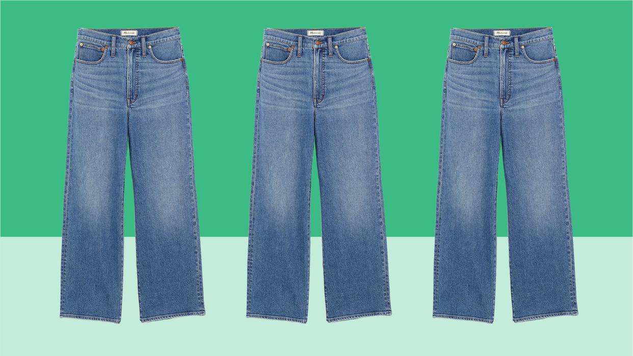 The Perfect Vintage Wide-Leg Jean in Montclare Wash: TENCEL™ Denim Edition Tout