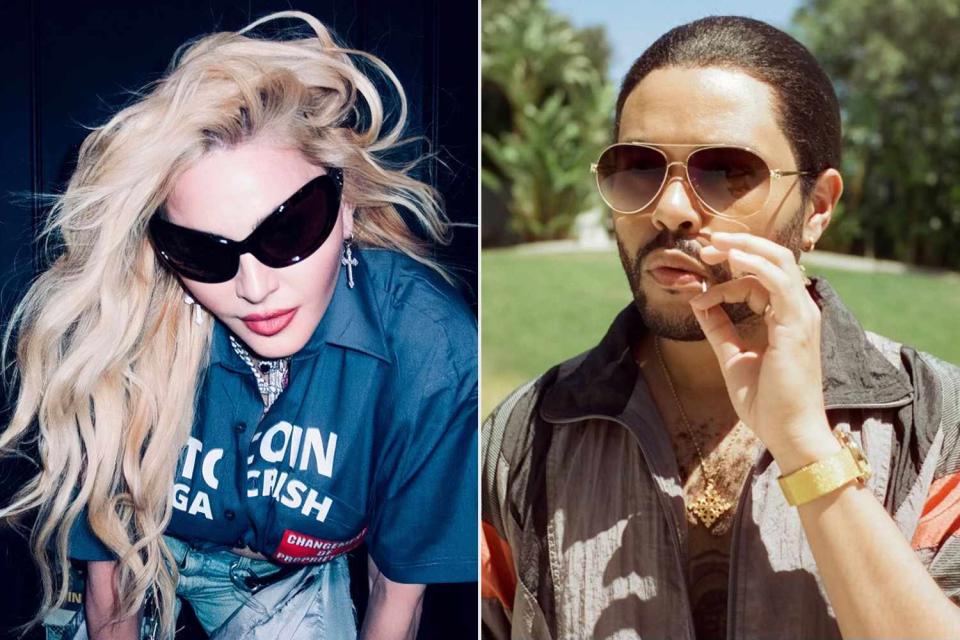 <p>Courtesy of Republic Records</p> Madonna and The Weeknd