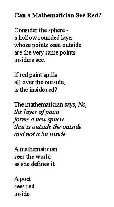 a poem relating to math