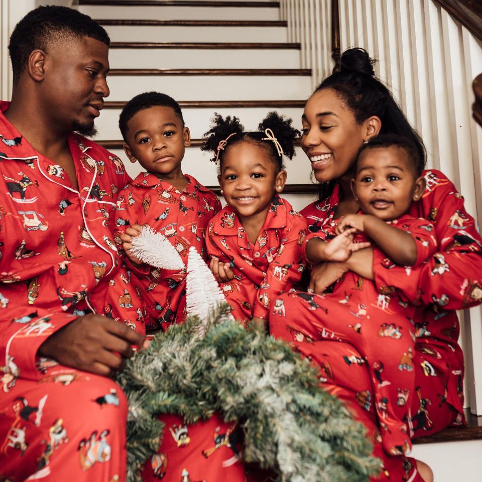 Take Your Family Christmas Card Photo in These Matching Family Christmas Pajamas