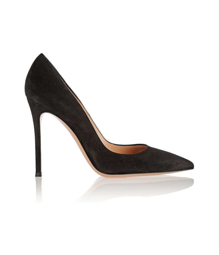 Gianvito Rossi 100 Suede Pumps in Black