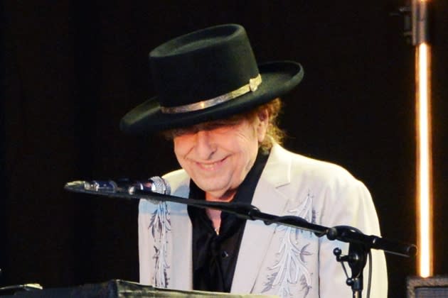 Bob Dylan & Neil Young Perform In Hyde Park - Credit: Matthew Baker/Getty Images