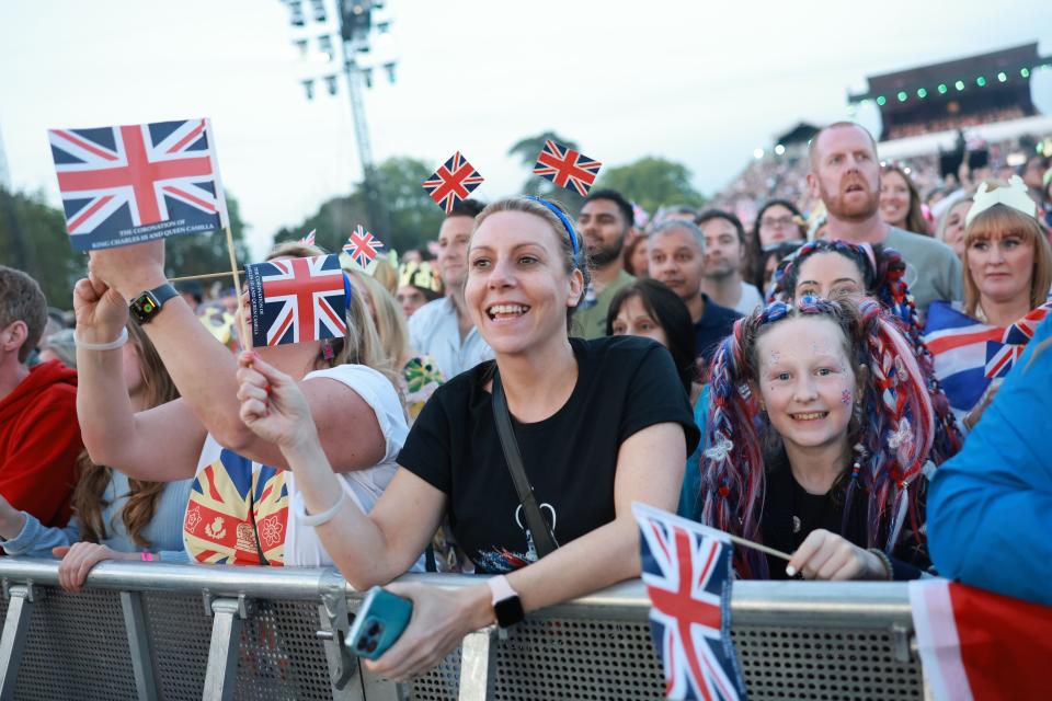 Members of the audience at the concert (Getty Images)