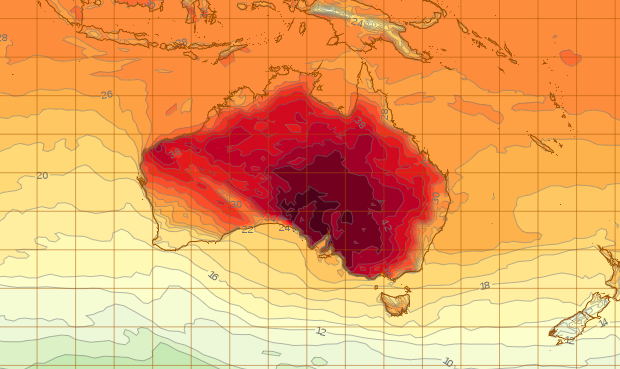 Adelaide has sweltered through its hottest day in 130 years. Source: BoM