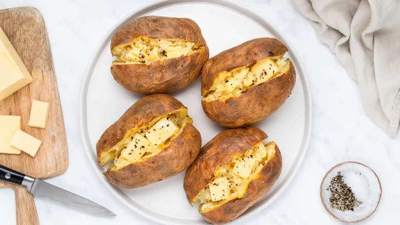 Oven-baked potato