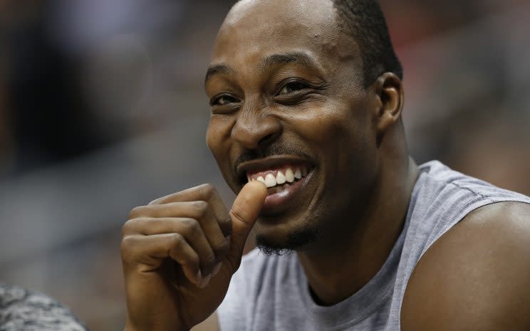 Dwight Howard takes great joy in his mom's tears. (AP)