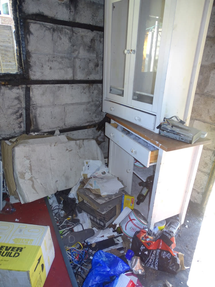 Inside the shed at the Abedi family home in Fallowfield, Manchester. (GMP/PA)