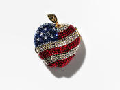 <p>A flag meets the Big Apple in this crystal-embellished compact. (Photo: Henry Leutwyler)</p>