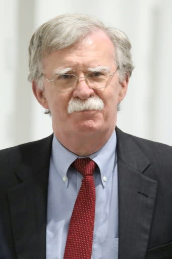 US National Security Advisor John Bolton welcomed the interception of the supertanker as 'excellent news'