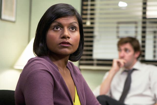 <p>Paul Drinkwater/NBCU Photo Bank/NBCUniversal/Getty</p> Mindy Kaling as Kelly Kapoor in 'The Office'.