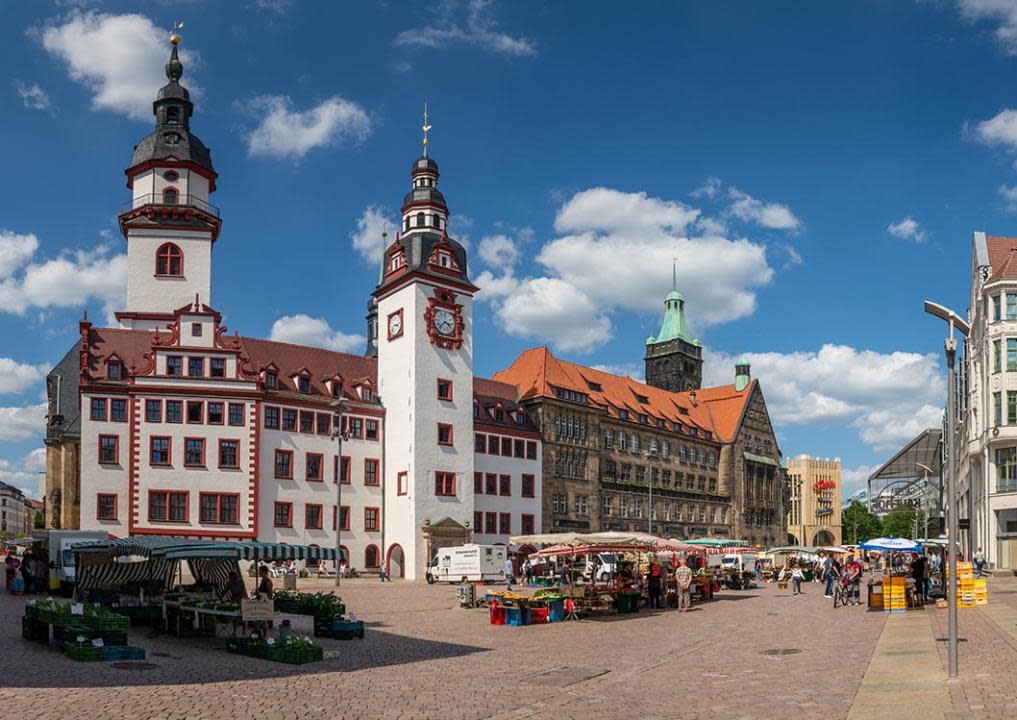 City Hall and Market Payce, Chemnitz, Saxony, Germany