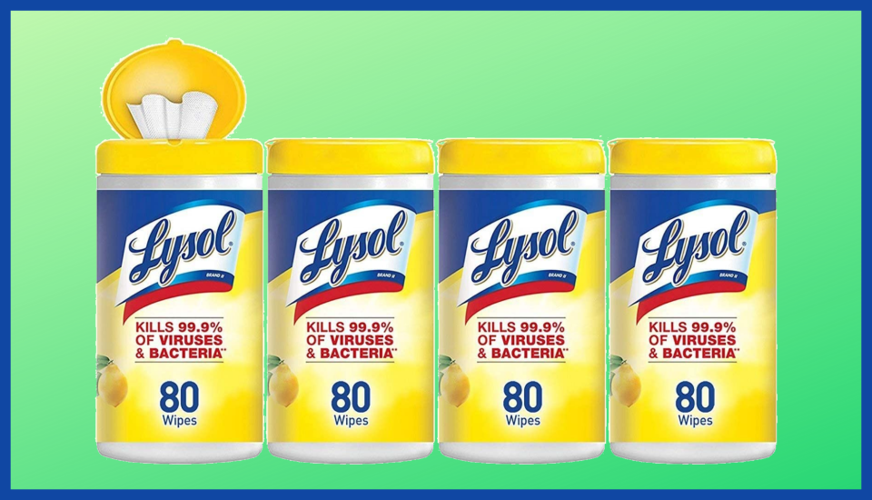 Now's your chance to stock up on Lysol Disinfecting Wipes without paying a fortune. (Photo: Amazon)