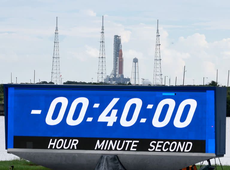 La cuenta regresiva se había frenado en T - 40 minutos