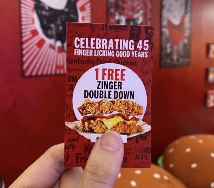 kfc installation - gachapon vouchers