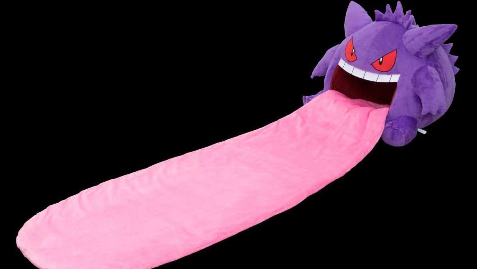 A giant Gengar head pillow with a long tongue weird news 2021