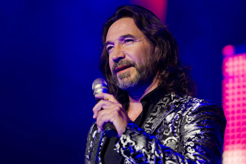 el cantautor mexicano Marco Antonio Solís en una foto de archivo de 2012. (AP)