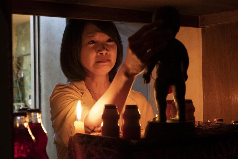 吳奕蓉在恐怖電影《粽邪3：鬼門開》裡有吃重的演出。　（華影提供）